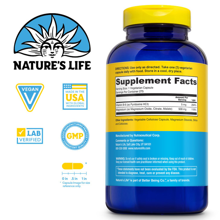 Natures Life Renewing Magnesium 500 mg