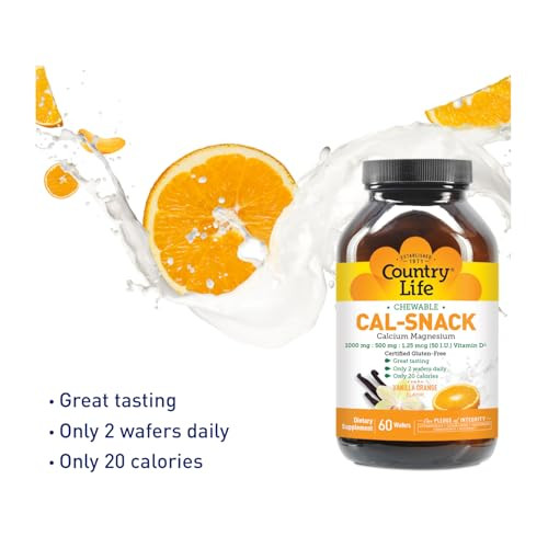 Country Life Cal-Snack, Chewable Calcium, Magnesium with Vitamin D