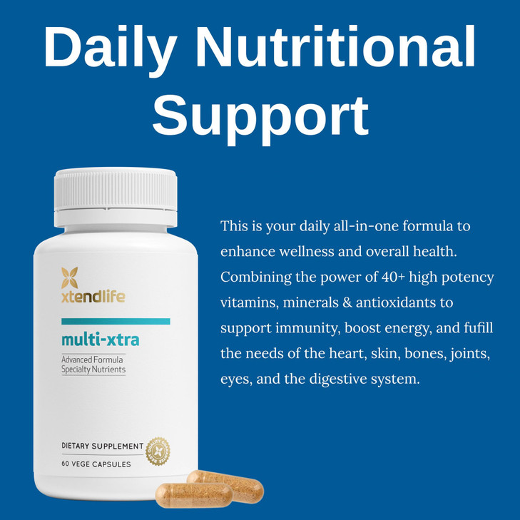 Xtendlife Multi-Xtra Multivitamin for Immune, Heart & Energy Support