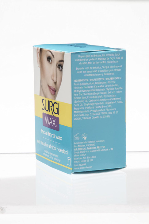 Surgiwax Facial Hard Wax, No Strips Needed, 1 oz.
