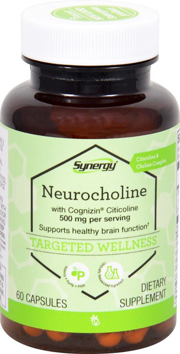 Vitacost Synergy Neurocholine with Cognizin Citicoline 500 Milligram Per Serving