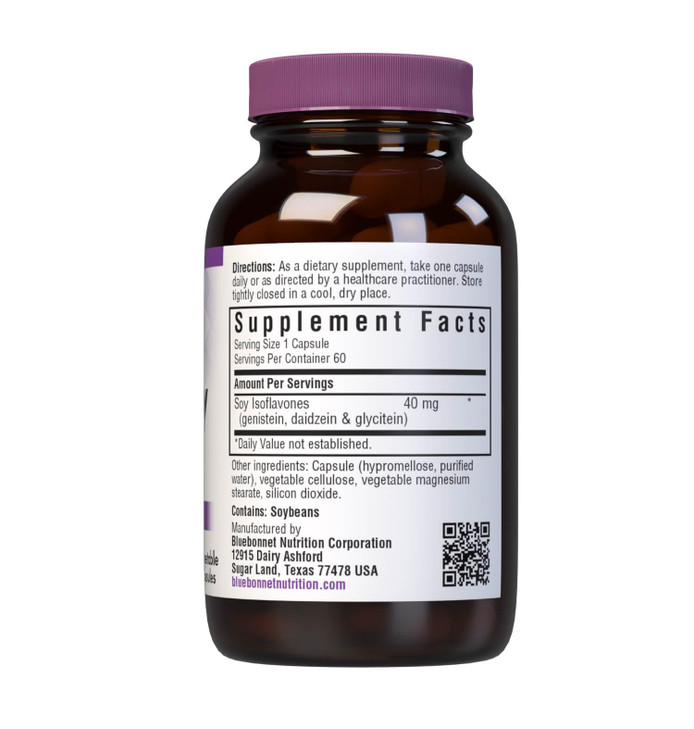 Bluebonnet Nutrition Non-GMO Soy Isoflavones, Bone Health*, Vegan, Kosher Parve