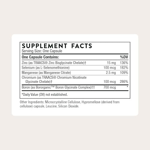 THORNE - Trace Minerals - Dietary Supplement with Zinc, Boron & Selenium
