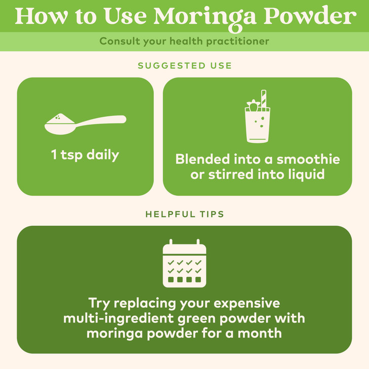 Organic India Moringa Herbal Supplement Powder
