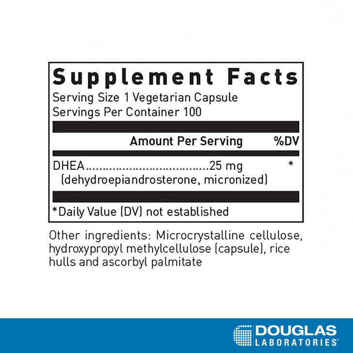 Douglas Laboratories DHEA 25 mg Capsules - Micronized