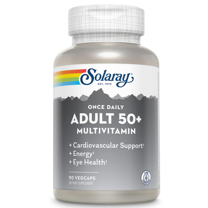 Solaray Once Daily Adult 50+ Complete Multivitamin for Women & Men, Essential