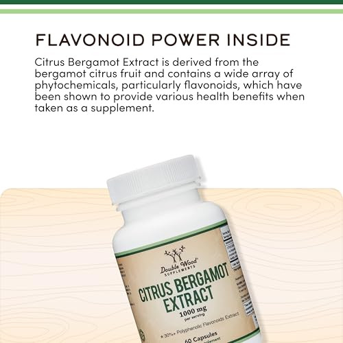 Citrus Bergamot Supplement, 1000mg, 60 Capsules