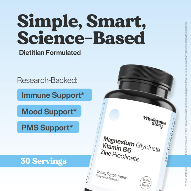 Zinc Picolinate, Magnesium Glycinate Supplements with P5P Vitamin B6