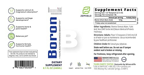 Liquid Boron - 3 Month Supply - Support Graceful Aging