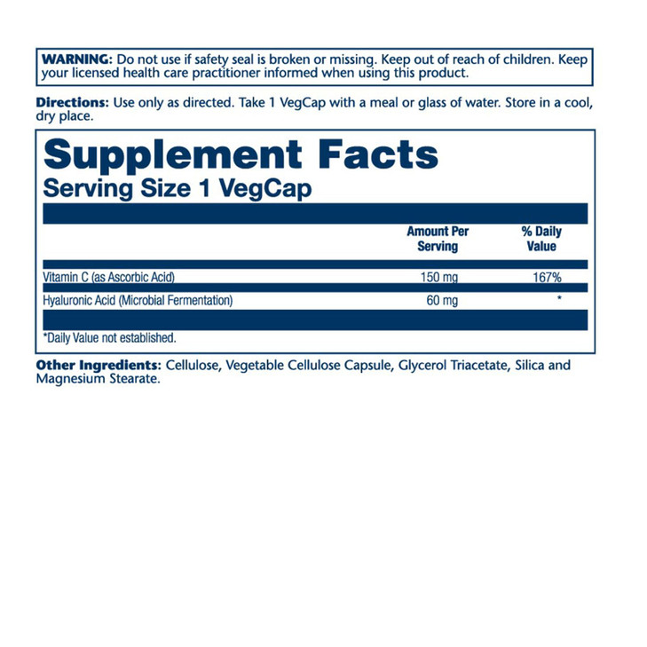 SOLARAY Hyaluronic Acid Triple Strength - Skin Elasticity and Firmness Support