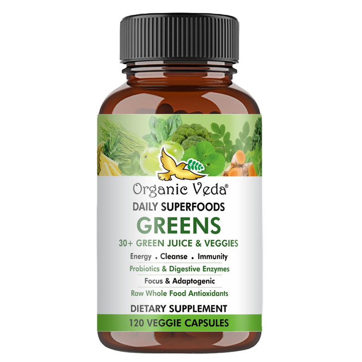 Organic Veda Superfoods Greens Capsules