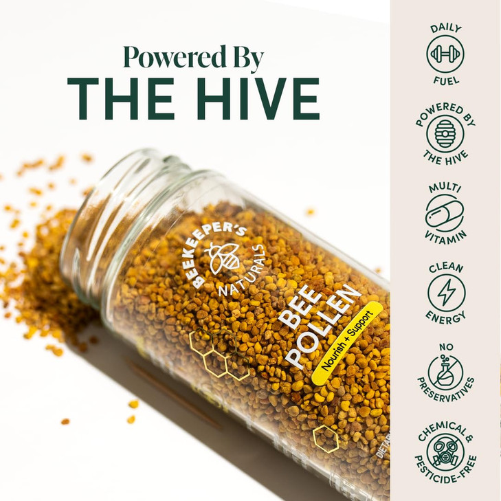 Beekeeper's Naturals - 100% Raw Bee Pollen Granules,