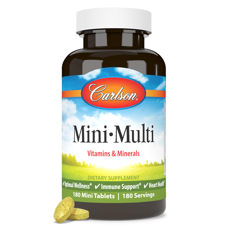 Carlson - Mini-Multi, Small Multivitamin Tablets, Vitamins &