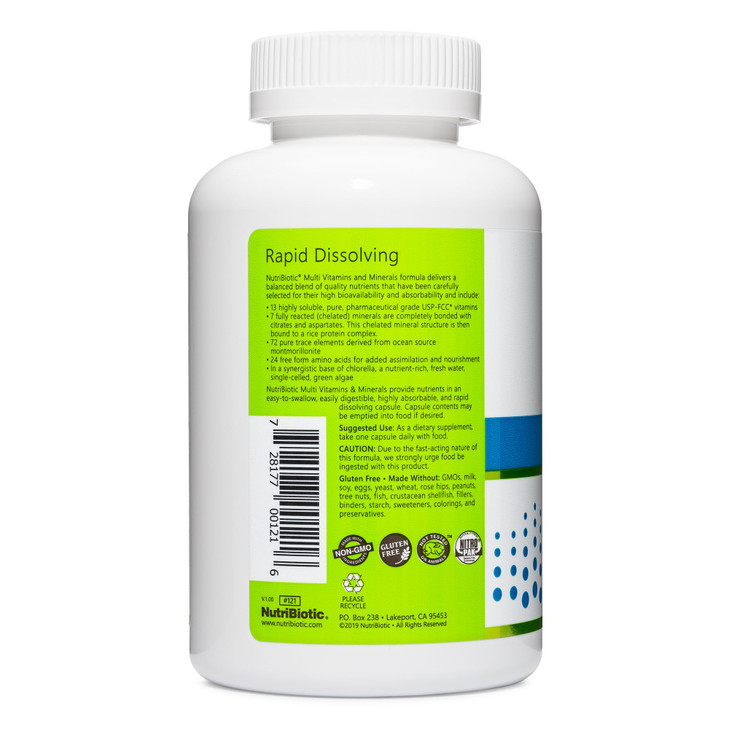NutriBiotic - Multi Vitamins & Minerals, 180 Ct