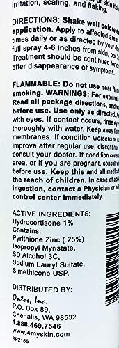 Noble Formula 1% Hydrocortisone Spray with .25% Pyrithione Zinc (Znp), 4 oz