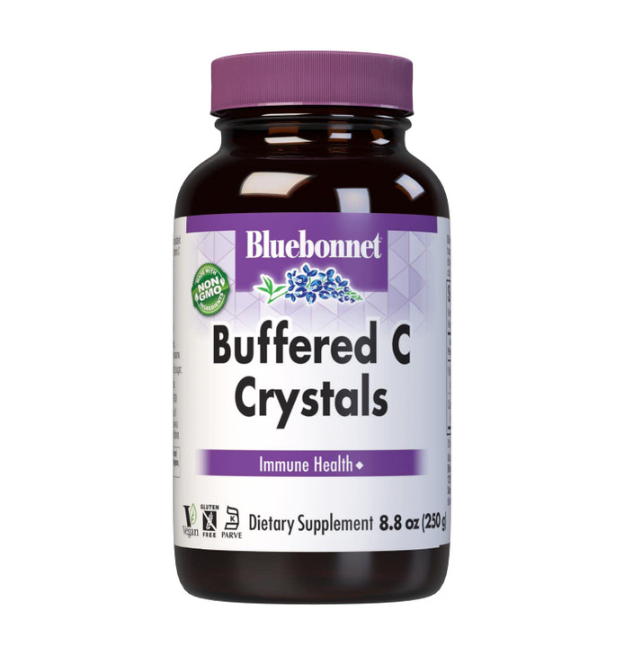 Bluebonnet Nutrition Buffered C Crystals, Buffered Vitamin C Powder, for Immune