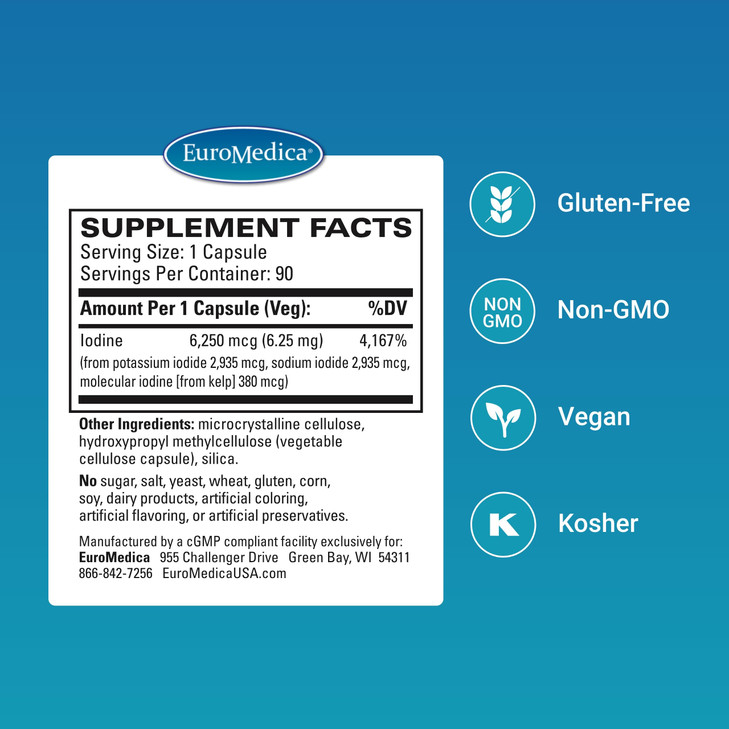 EuroMedica Tri-Iodine - Support Thyroid Health