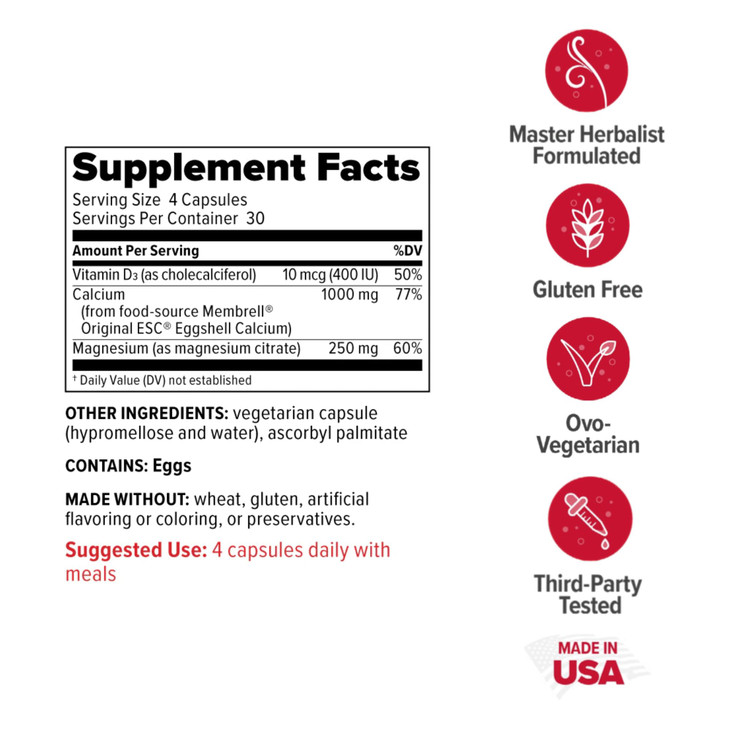 Redd Remedies, Calcium Mag + D, Vitamin D3 and Calcium for Strong Bone Support