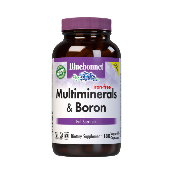 Bluebonnet Multi Minerals Supplement Plus Boron Chelated Magnesium Potassium