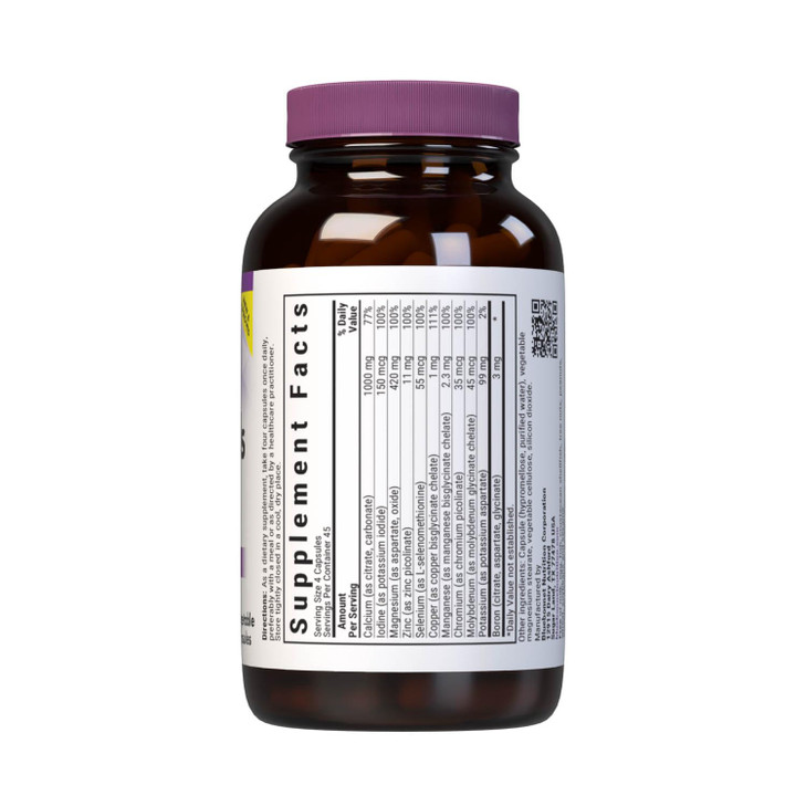 Bluebonnet Multi Minerals Supplement Plus Boron Chelated Magnesium Potassium
