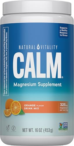 Natural Vitality Calm, Magnesium Citrate Supplement, Anti-Stress Drink Mix