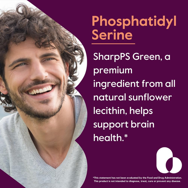 BESTVITE Phosphatidylserine 100mg per Capsule (120 Vegetarian Capsules)