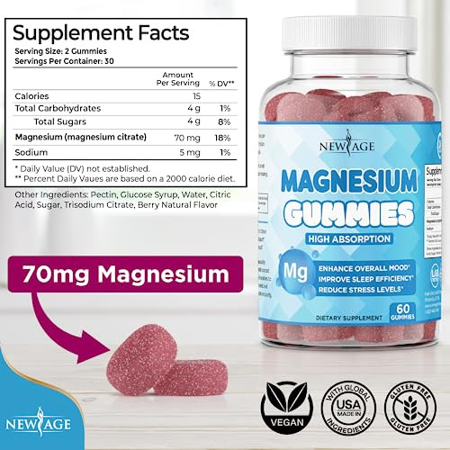 Magnesium Gummies - Magnesium Supplement for Adults and