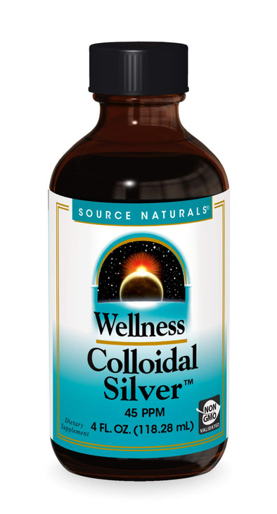 Source Naturals Wellness Colloidal Silver 45 ppm, Supports Physical Well Being*