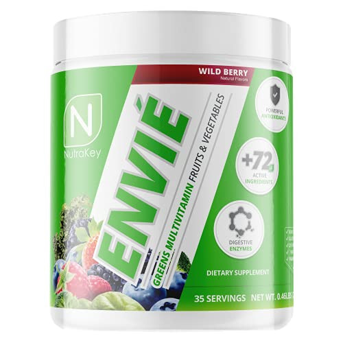 NutraKey Envie Multivitamin Powder, Keto MultiVitamin for Men and Women, Fruits