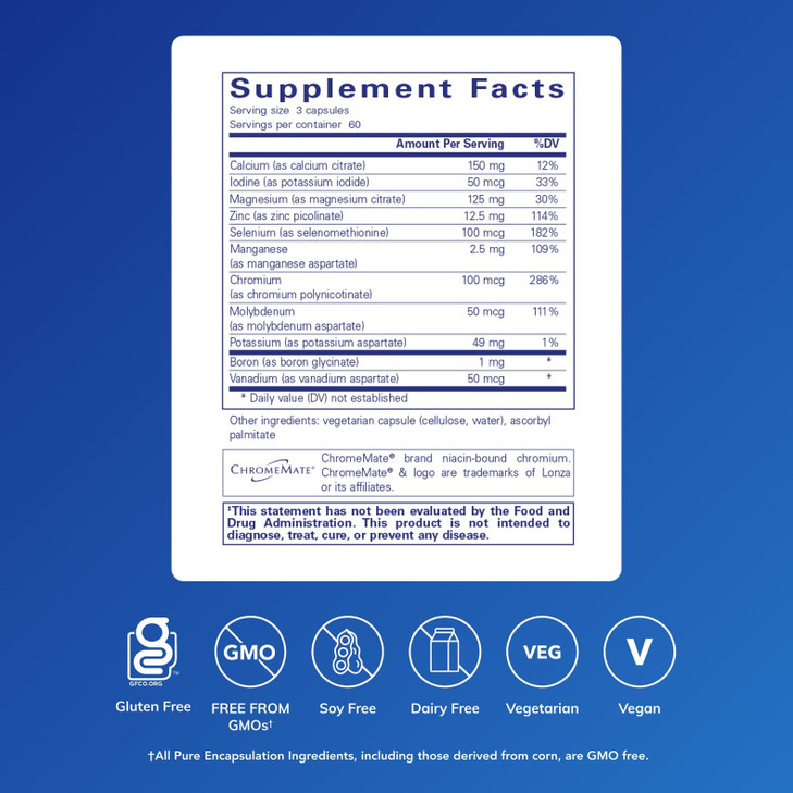 Pure Encapsulations Mineral 650 Without Copper & Iron