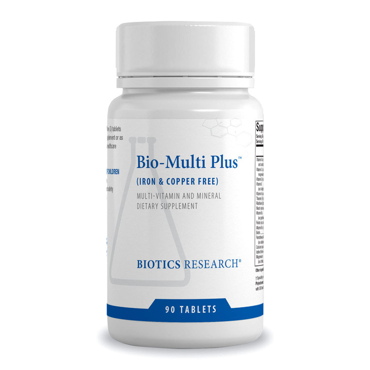 Biotics Research Bio-Multi Plus Iron & Copper Free Multivitamin, Chelated