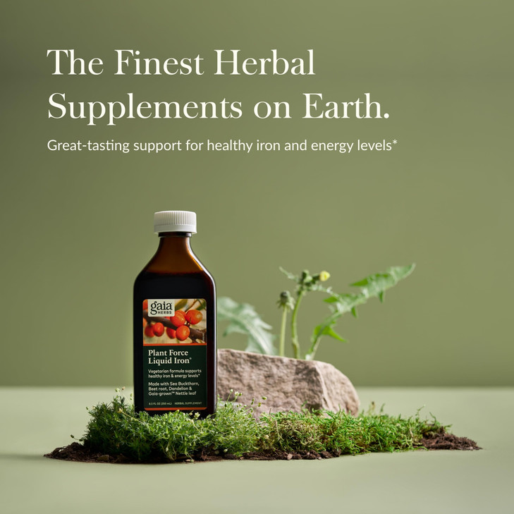 Gaia Herbs Plant Force Liquid Iron