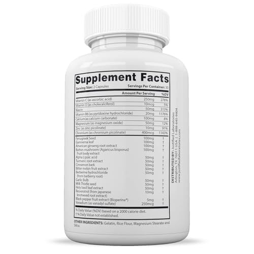 Justified Laboratories Blood Balance Max 1295MG Formula Supplement Pills 60