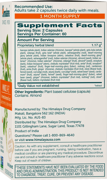 Himalaya MindCare, Nootropic Brain Supplement Booster for Mental Sharpness