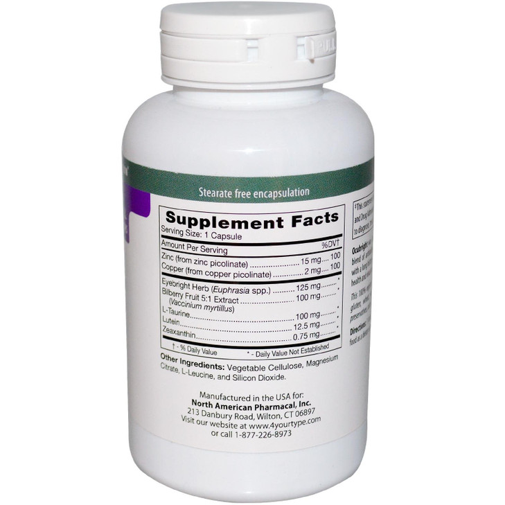 D'Adamo Personalized Nutrition Ocubright, 60 Count