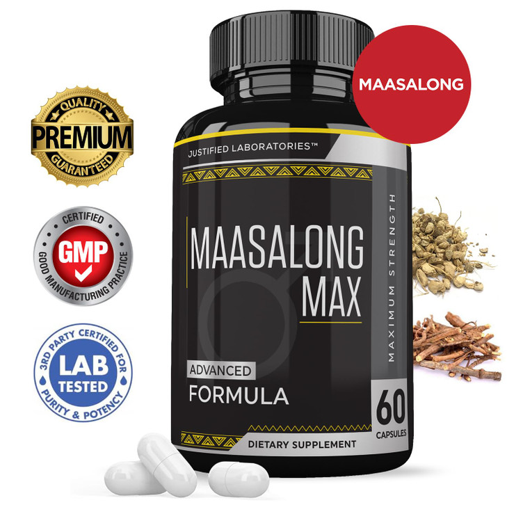 Justified Laboratories Maasalong Max 1600MG Advanced Men's Health Masalong