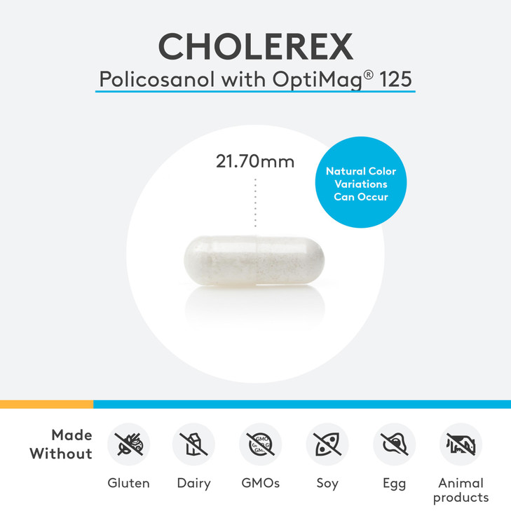 XYMOGEN CholeRex - Policosanol 10mg to Help Maintain
