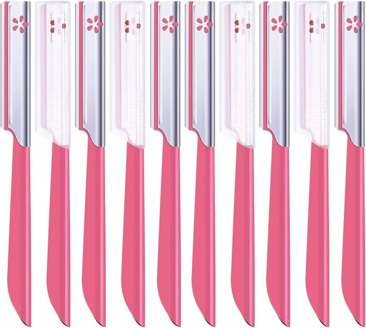 Japanese KAI Razor for Women's Face Eyebrow Shaving Care Beauty-M from Japan?10 Razors inclued