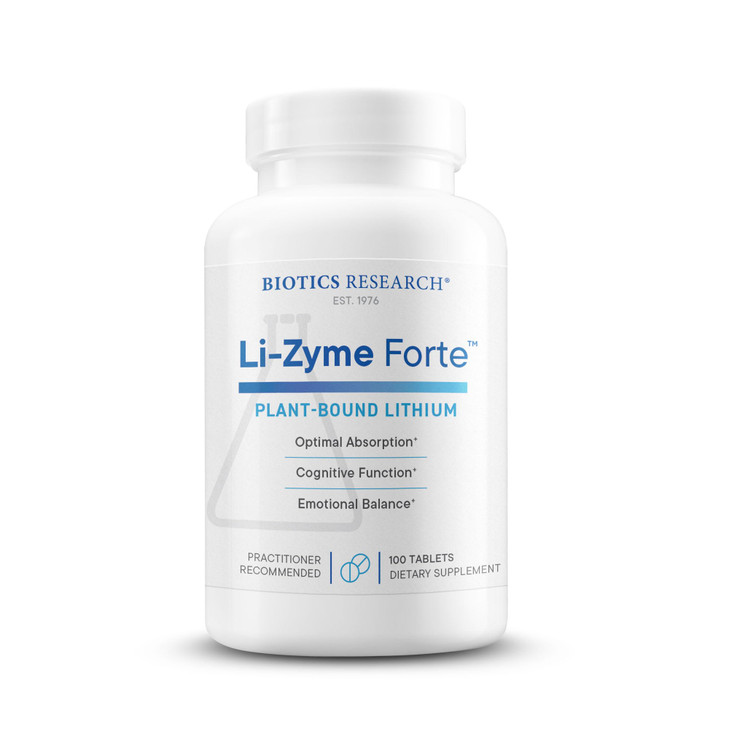 Biotics Research Li Zyme Forte Plant-sourced, phytochemically Bound Lithium