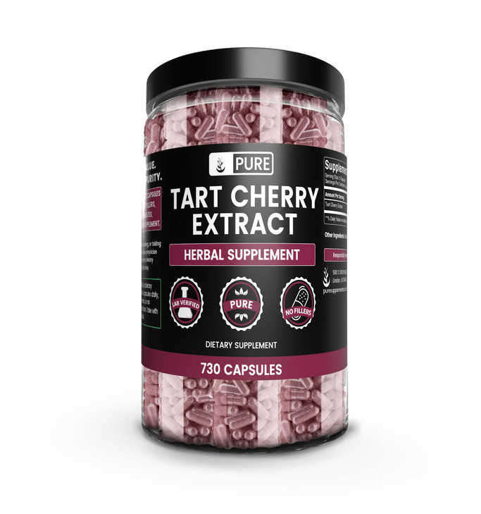 PURE ORIGINAL INGREDIENTS Tart Cherry Extract (730 Capsules) No Magnesium Or