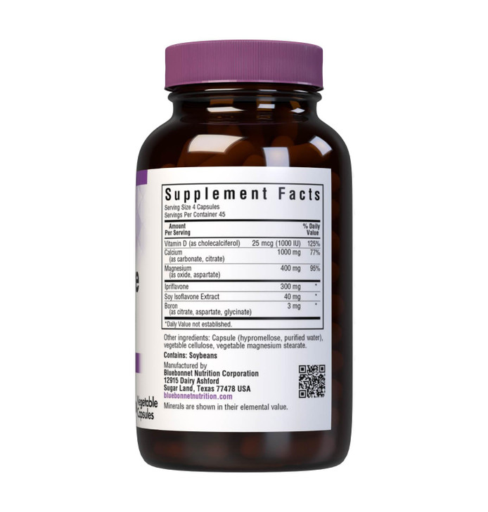 BlueBonnet Osteo-Bone Formula Vegetarian Capsules, 180 Count