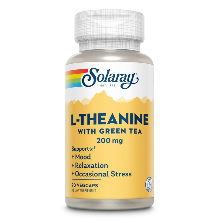 SOLARAY L-Theanine 200mg with Green Tea