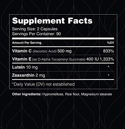 Visual Advantage Zinc-Free AREDS 2 Eye Vitamins for Macular Support