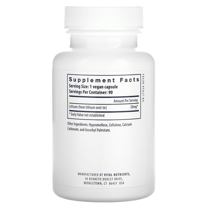 Vital Nutrients Lithium Orotate