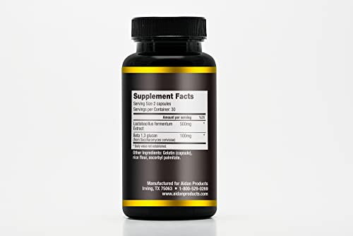 Aidan Products Imm-Kine Advanced Immune Support Supplement, Beta Glucans