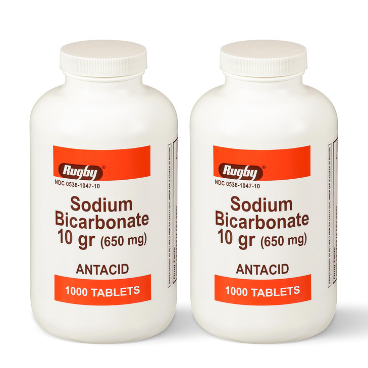 Rugby Sodium Bicarbonate 650 mg Antacid Tablets