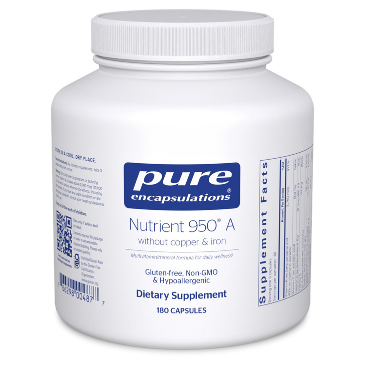 Pure Encapsulations Nutrient 950 A Without Copper & Iron