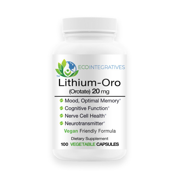 Lithium Oro 20 mg, Supports Healthy Mood Emotional Wellness, Behavior