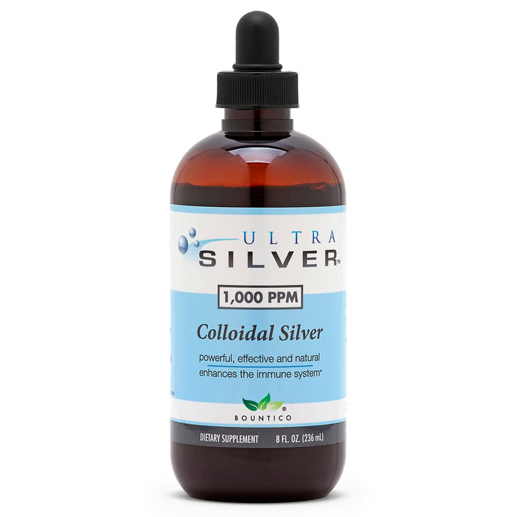 Ultra Silver Colloidal Silver - 1,000 PPM, 8 Oz (236mL)