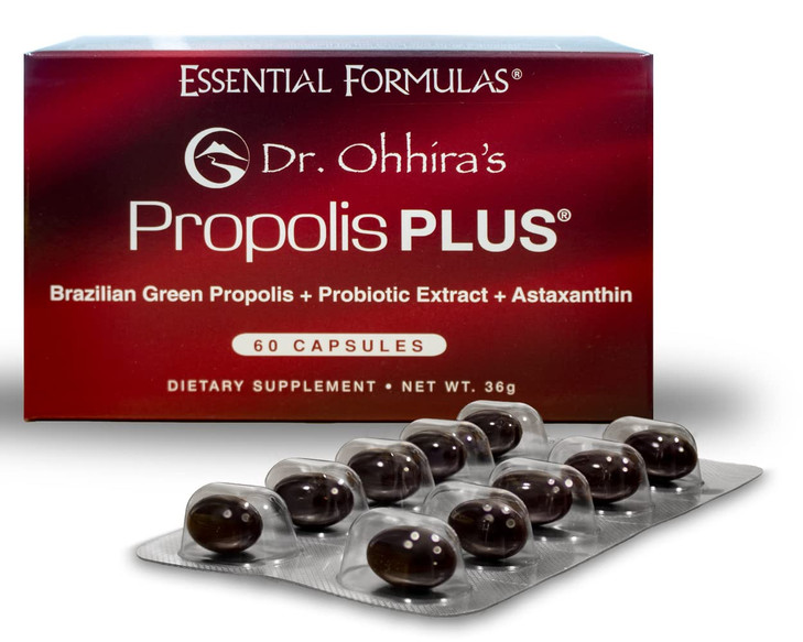 Dr. Ohhira's Propolis Plus 60 Capsules with Brazilian Green Propolis, Probiotic